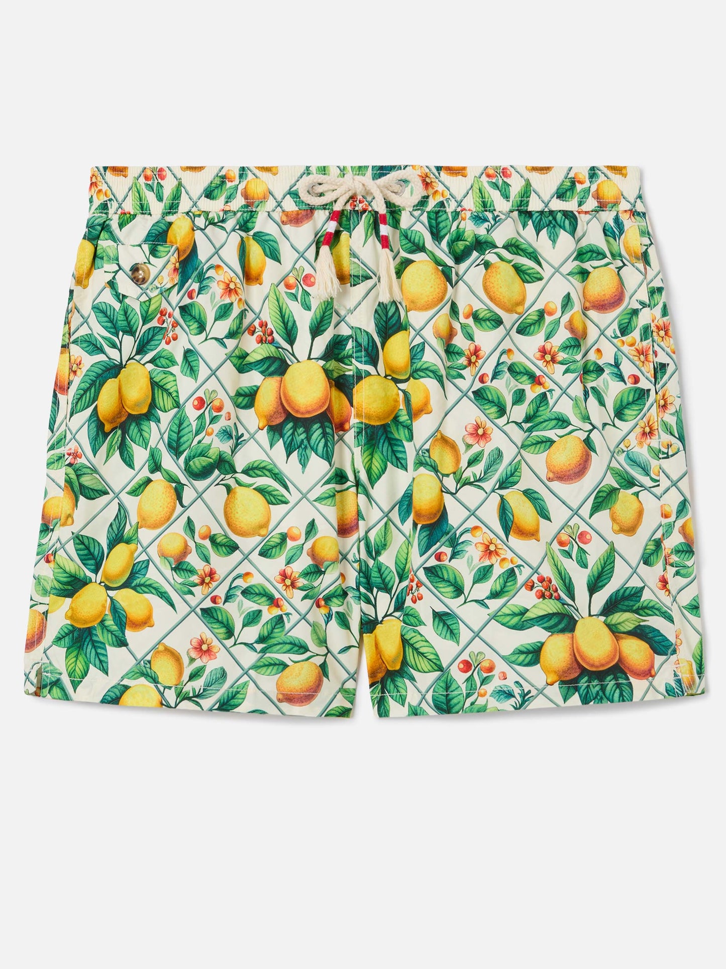 Lighting 70 swim shorts with lemon majolica print