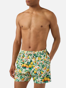 Lighting 70 swim shorts with lemon majolica print