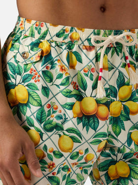 Lighting 70 swim shorts with lemon majolica print