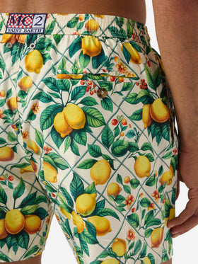 Lighting 70 swim shorts with lemon majolica print