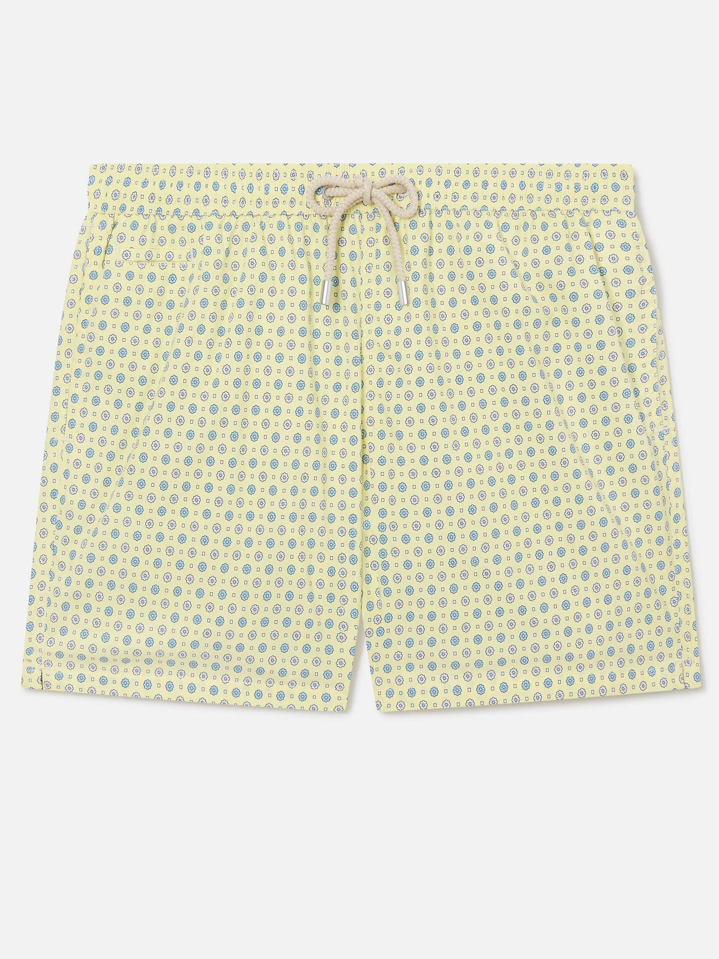 Short de bain Micro Yellow Lighting avec imprimé géométrique all-over 