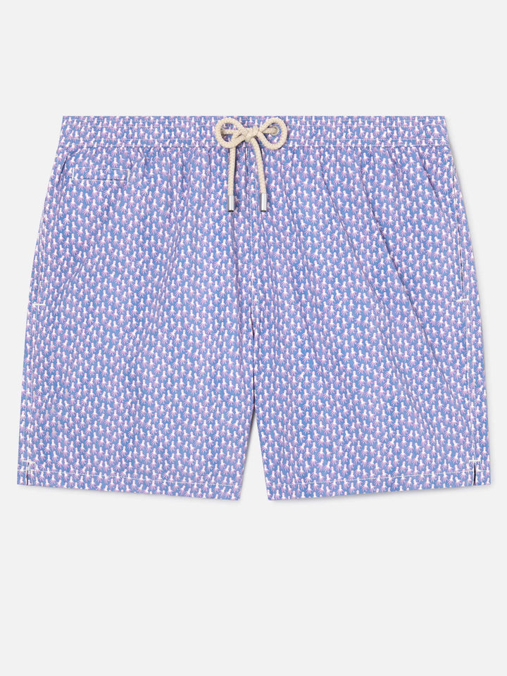 Lilac Lighting Micro swim shorts with all-over octopus print