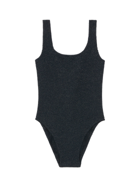Costume intero Lora crinkle lurex nero