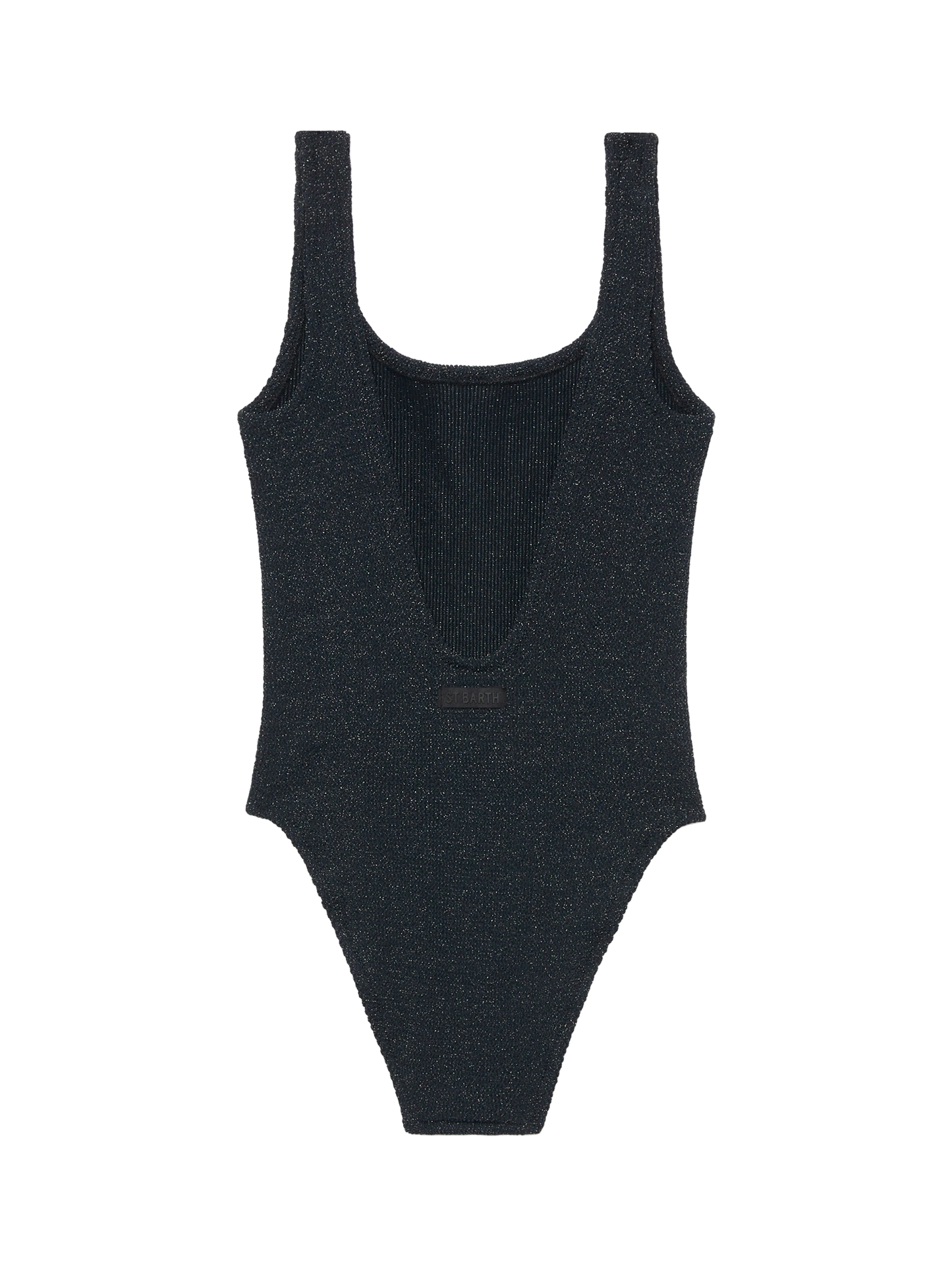 Costume intero Lora crinkle lurex nero