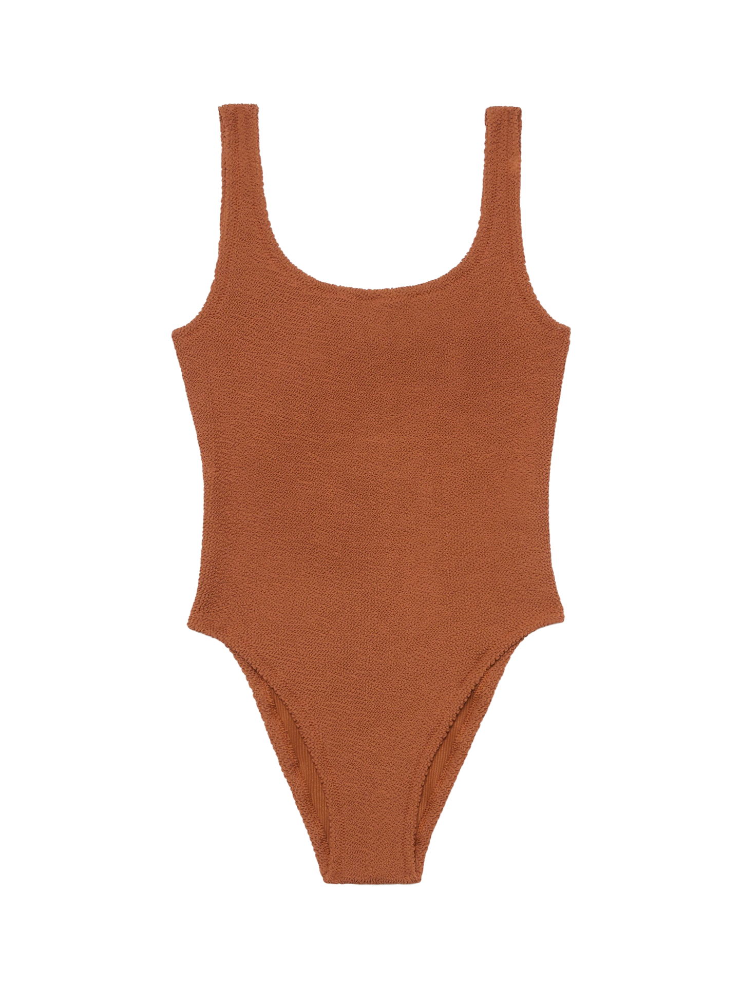 Costume intero Lora crinkle marrone cammello