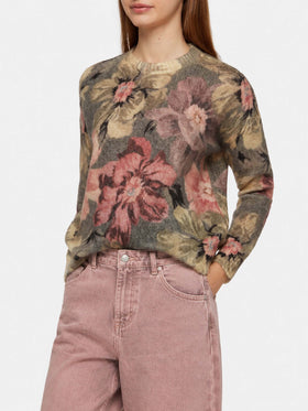 Floral Louise mohair sweater