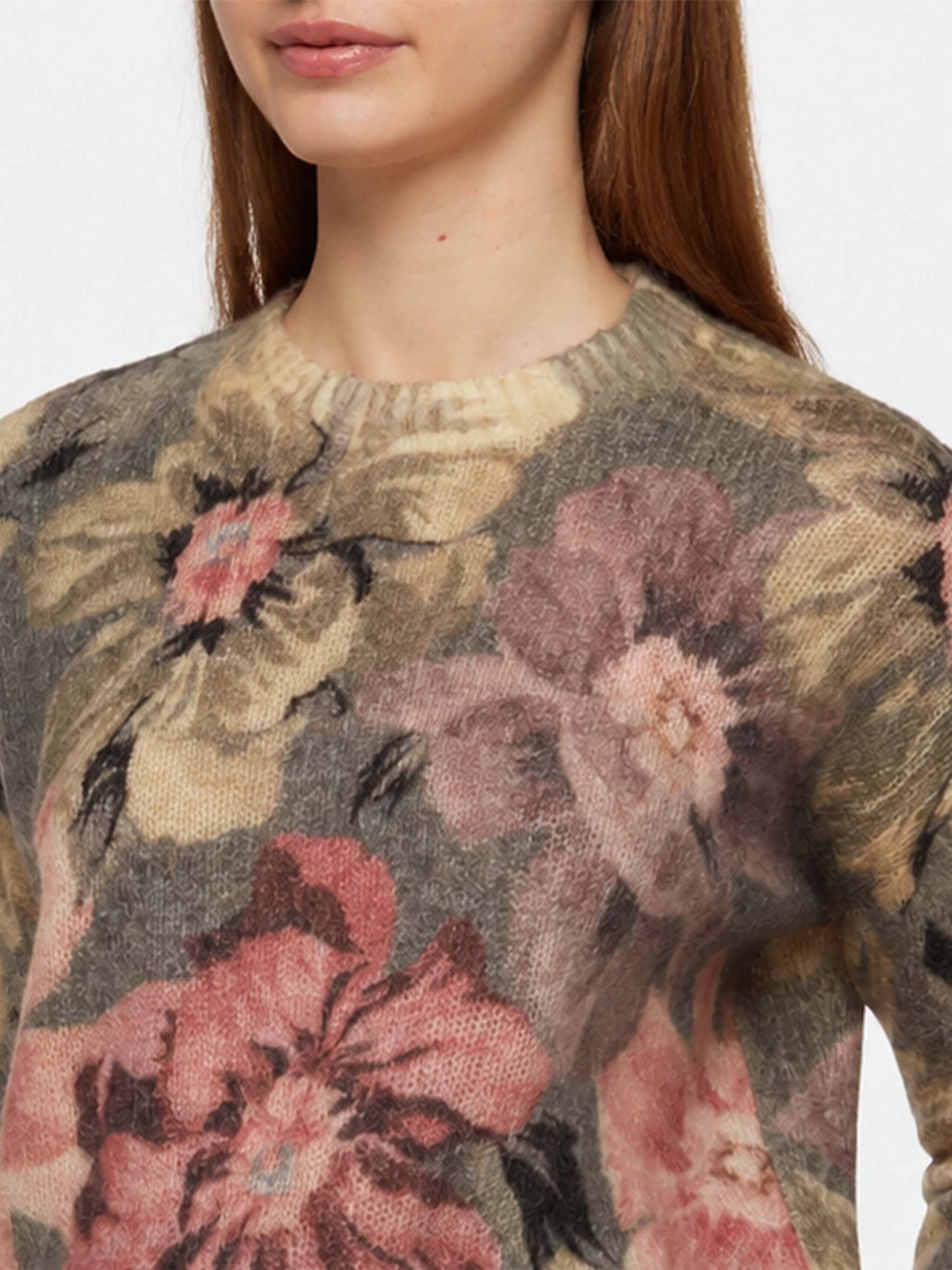 Floral Louise mohair sweater