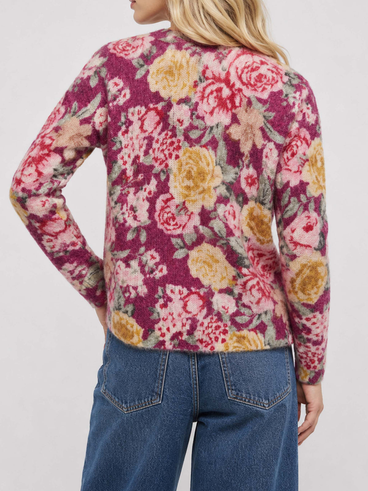 Suéter Floral Louise en mezcla de cachemira 