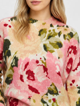 Suéter Louise con estampado de peonías 