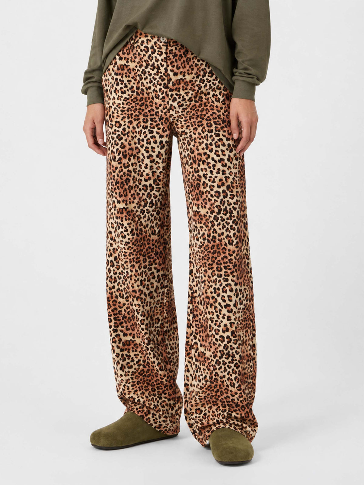 Lisbeth leopard corduroy pants