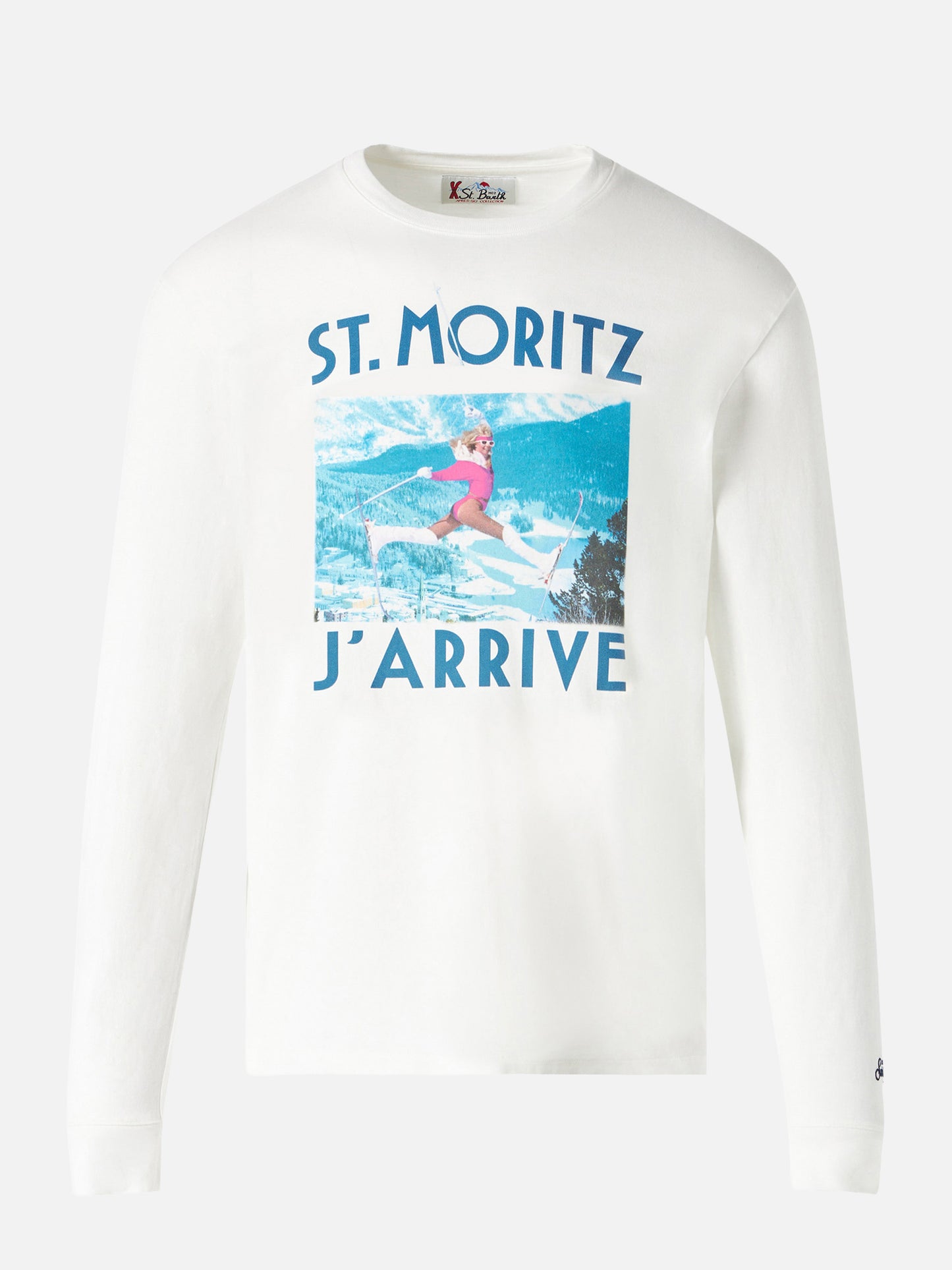 Herren-T-Shirt mit langen Ärmeln und Aufdruck