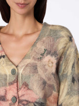 Woman cardigan Lyza with flowers print