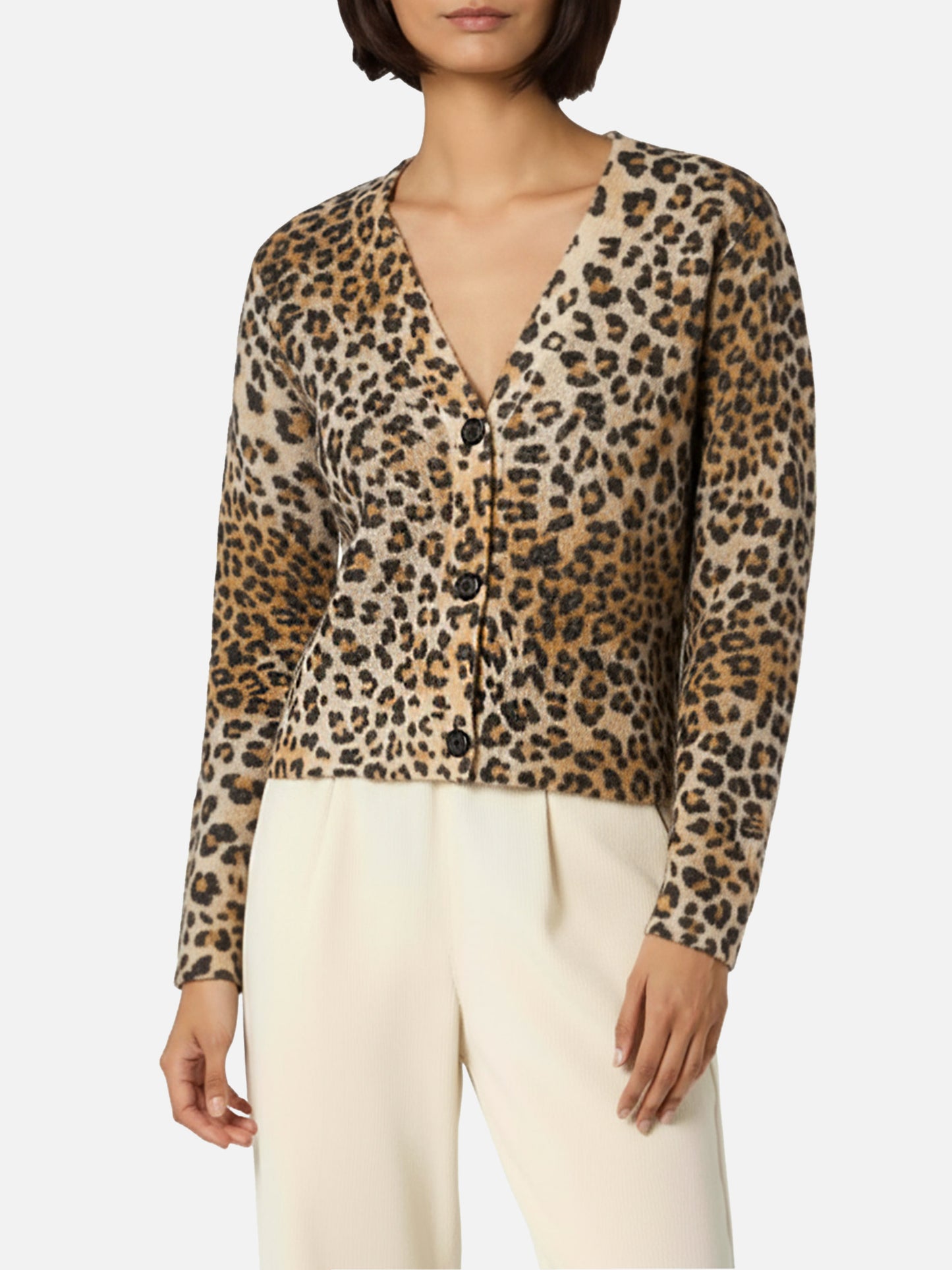 Damen-Cardigan Lyza mit Animalier-Print