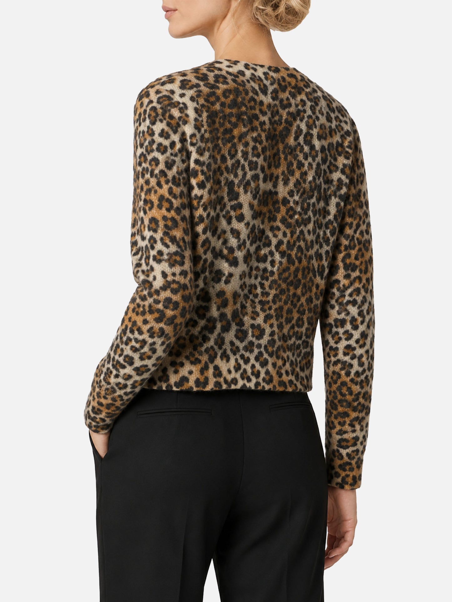 Cardigan Lyza con stampa animalier