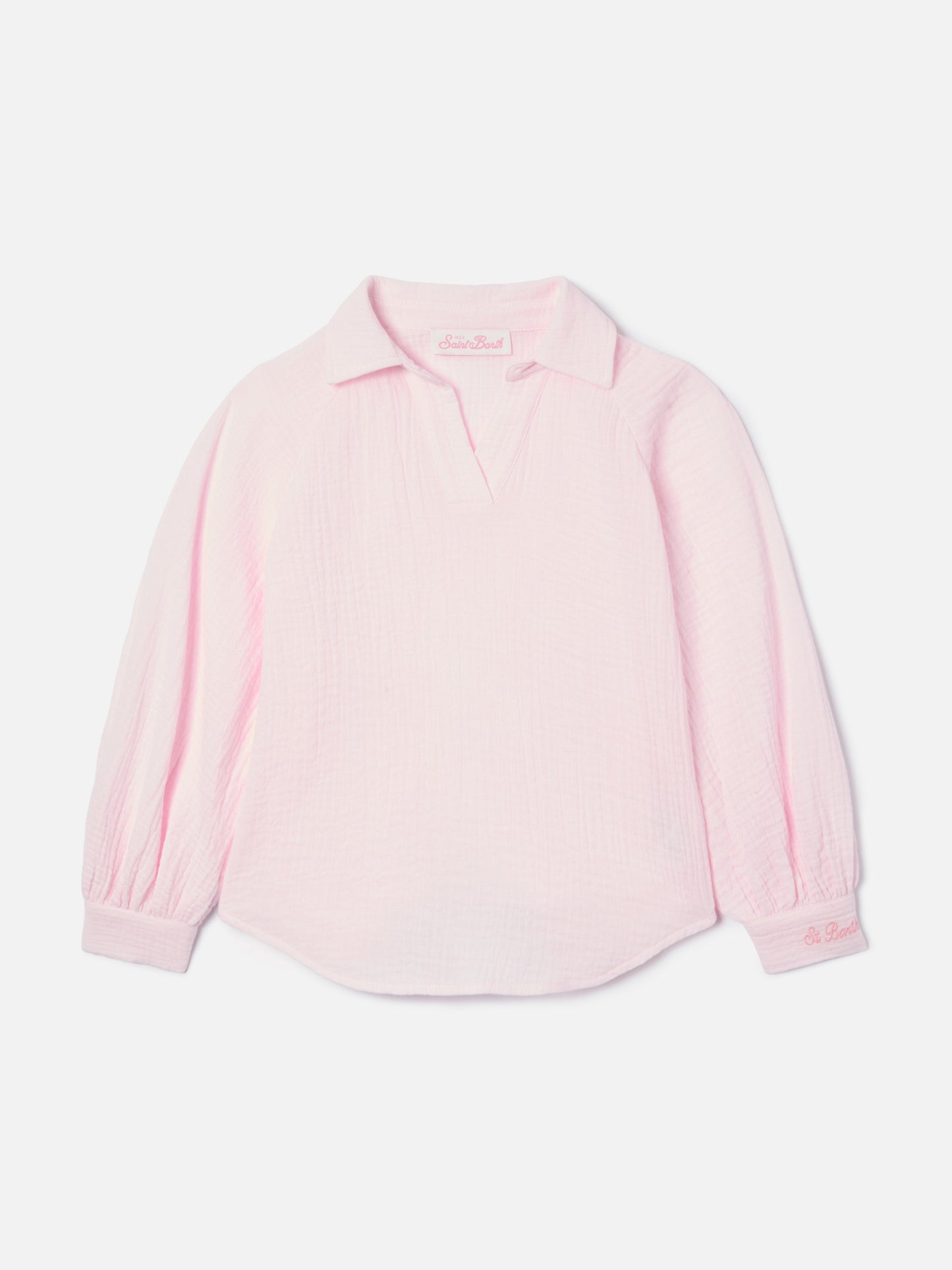 Maira Jr Shirt in pink cotton muslin