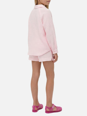 Maira Jr Shirt in pink cotton muslin