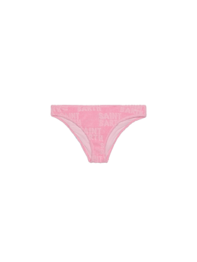 Slip da bagno da bambina in spugna rosa