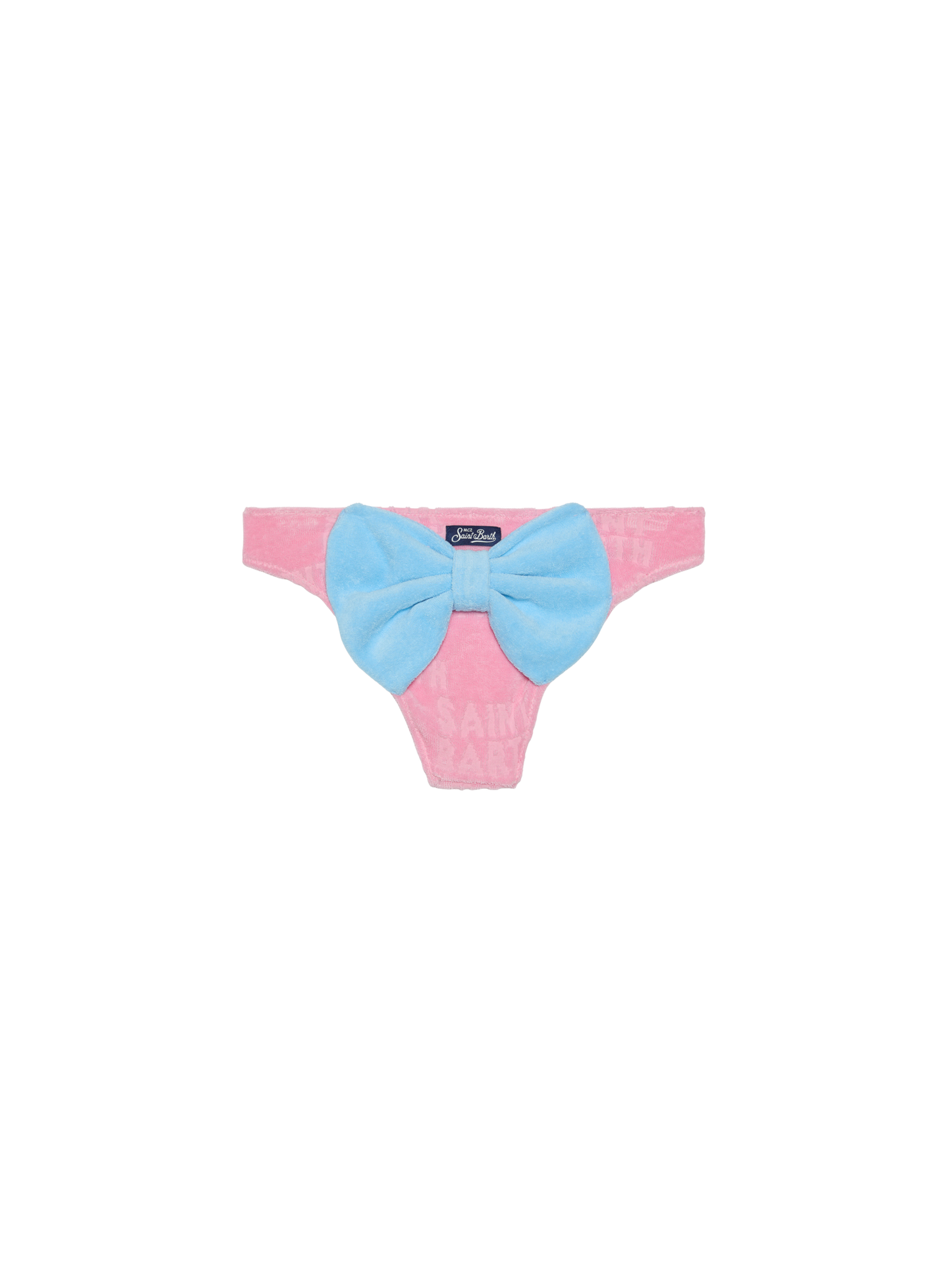 Slip da bagno da bambina in spugna rosa