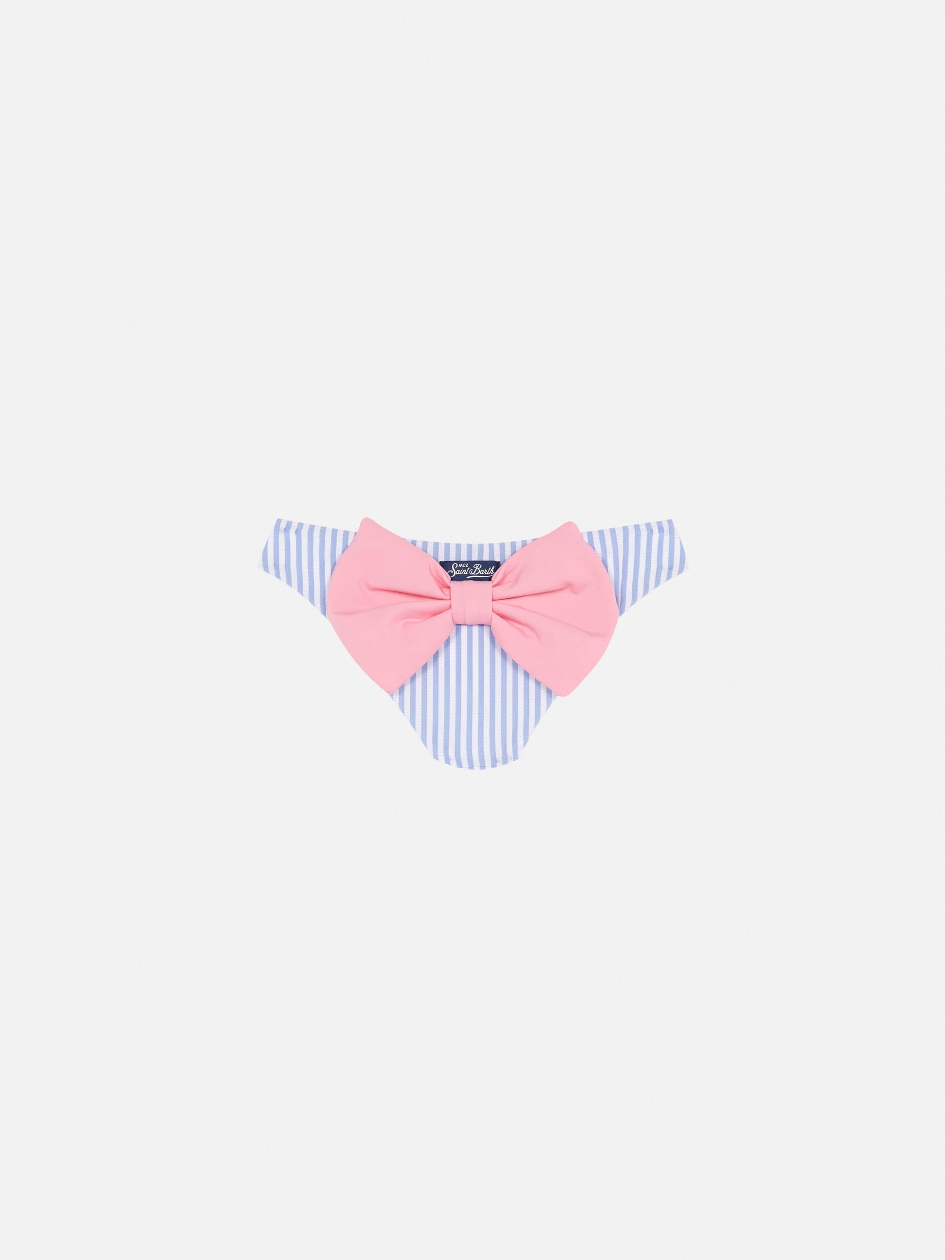 Madame seerucker swim briefs with bow - MC2 Saint Barth