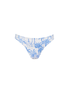Slip mare a vita alta Maia con stampa toile de jouy