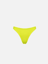 Slip da bagno da donna sgambato giallo fluo Naomi