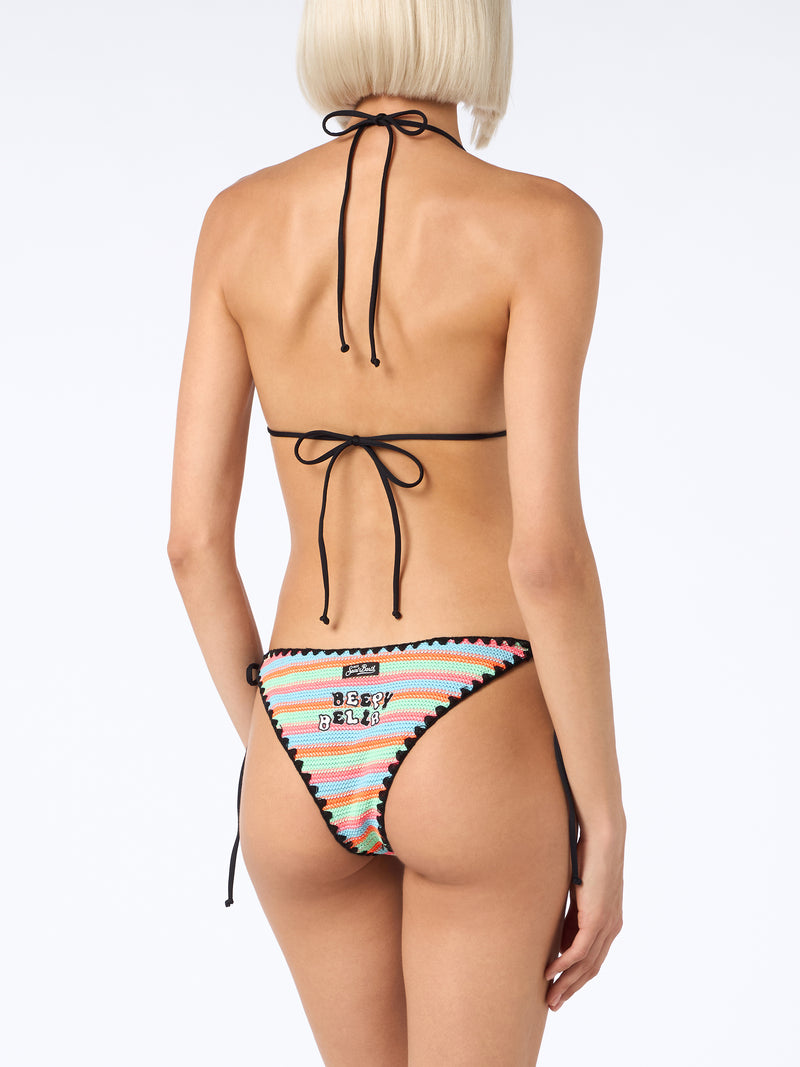 Damen Häkel Triangel Bikini Maleah mit Patches | BEEPY BELLA SPECIAL EDITION