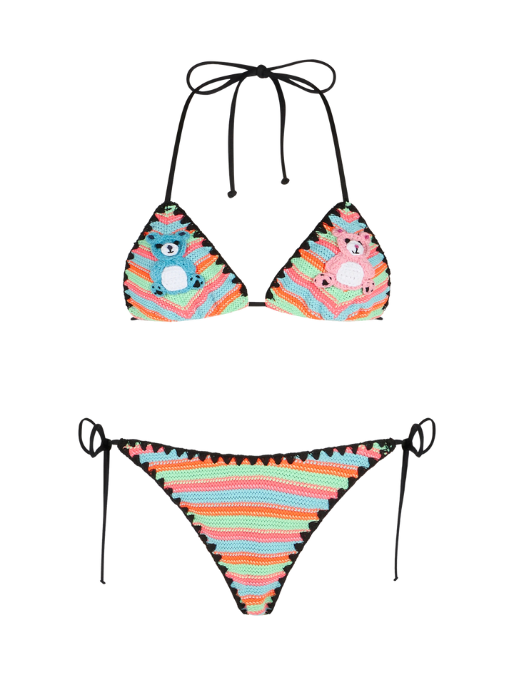 Bikini a triangolo all'uncinetto da donna Maleah con patch | BEEPY BELLA SPECIAL EDITION