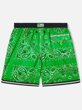 Short de bain long garçon à imprimé bandana 