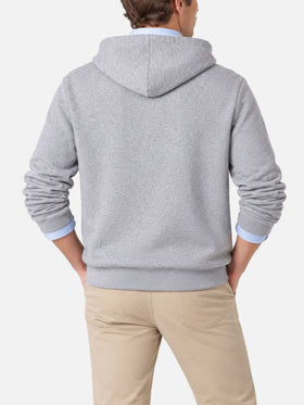 Manhattan grey sweatshirt with yellow logo