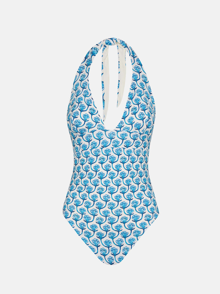 Costume intero Marylin con stampa floreale