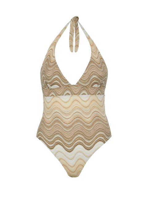 Marylin raschel wavy one-piece swimsuit - MC2 Saint Barth