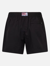 Herren kurze schwarze Badeshorts Master