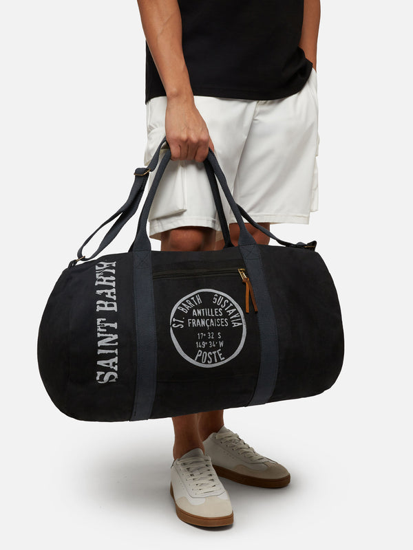 Black travel duffel bag Maxime