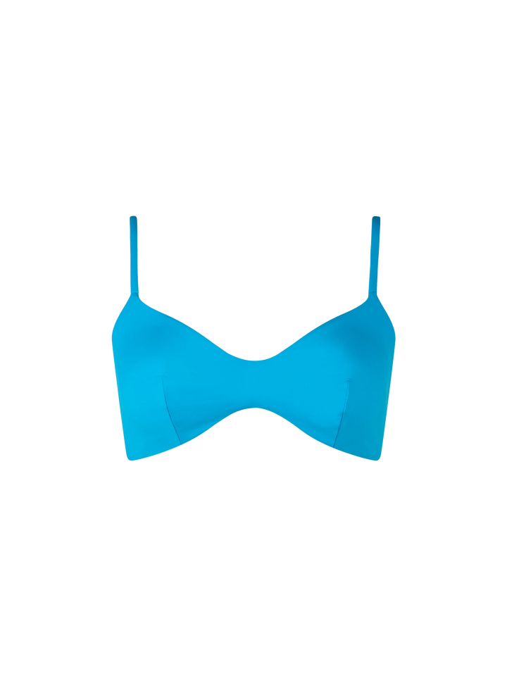 Türkises Strandtop mit U-Ausschnitt für Damen May