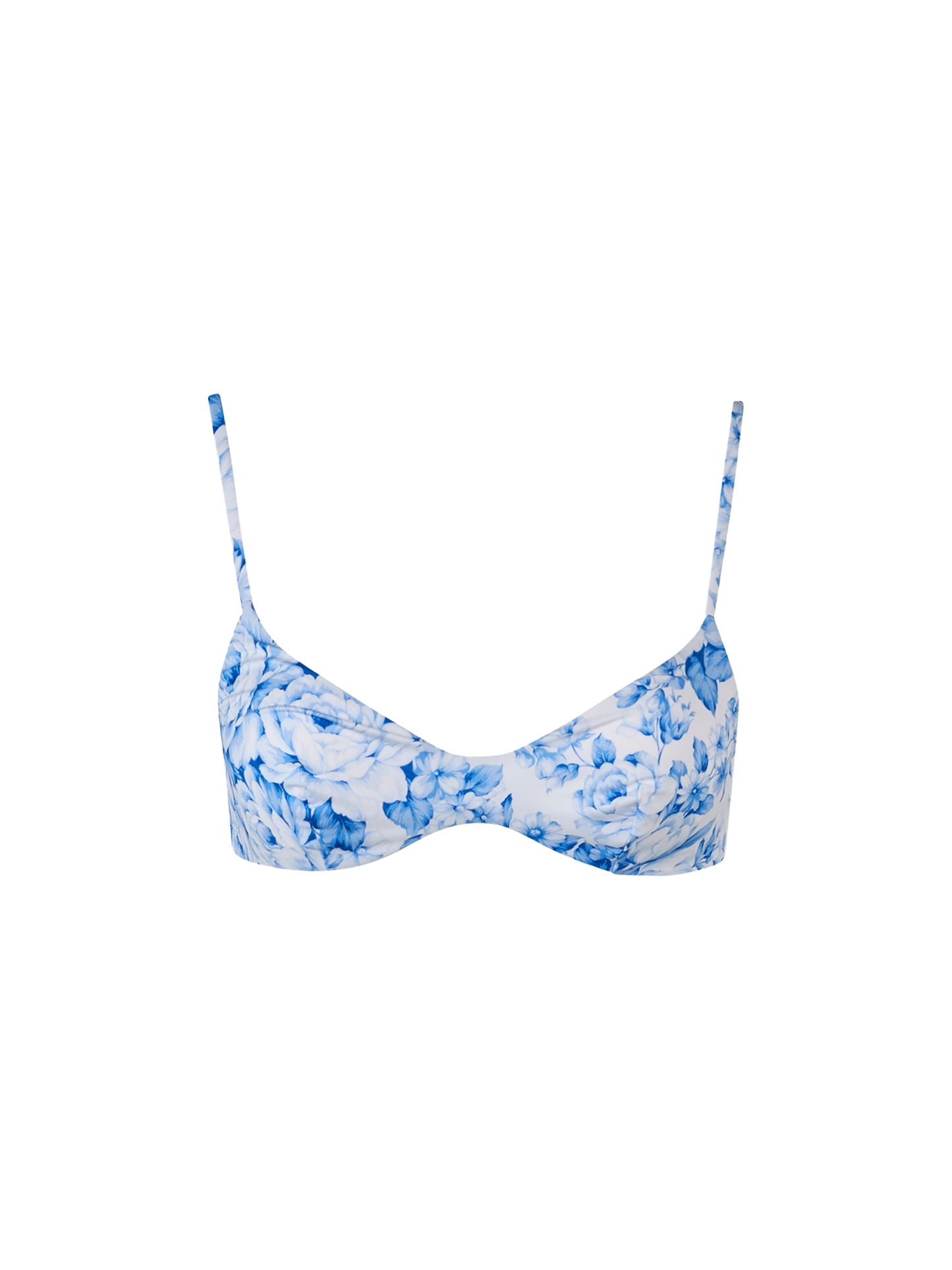 Woman flower scoop bralette beach top May