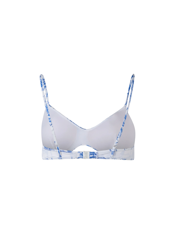 Toile de Jouy U-Ausschnitt-Bralette-Strandoberteil May für Damen