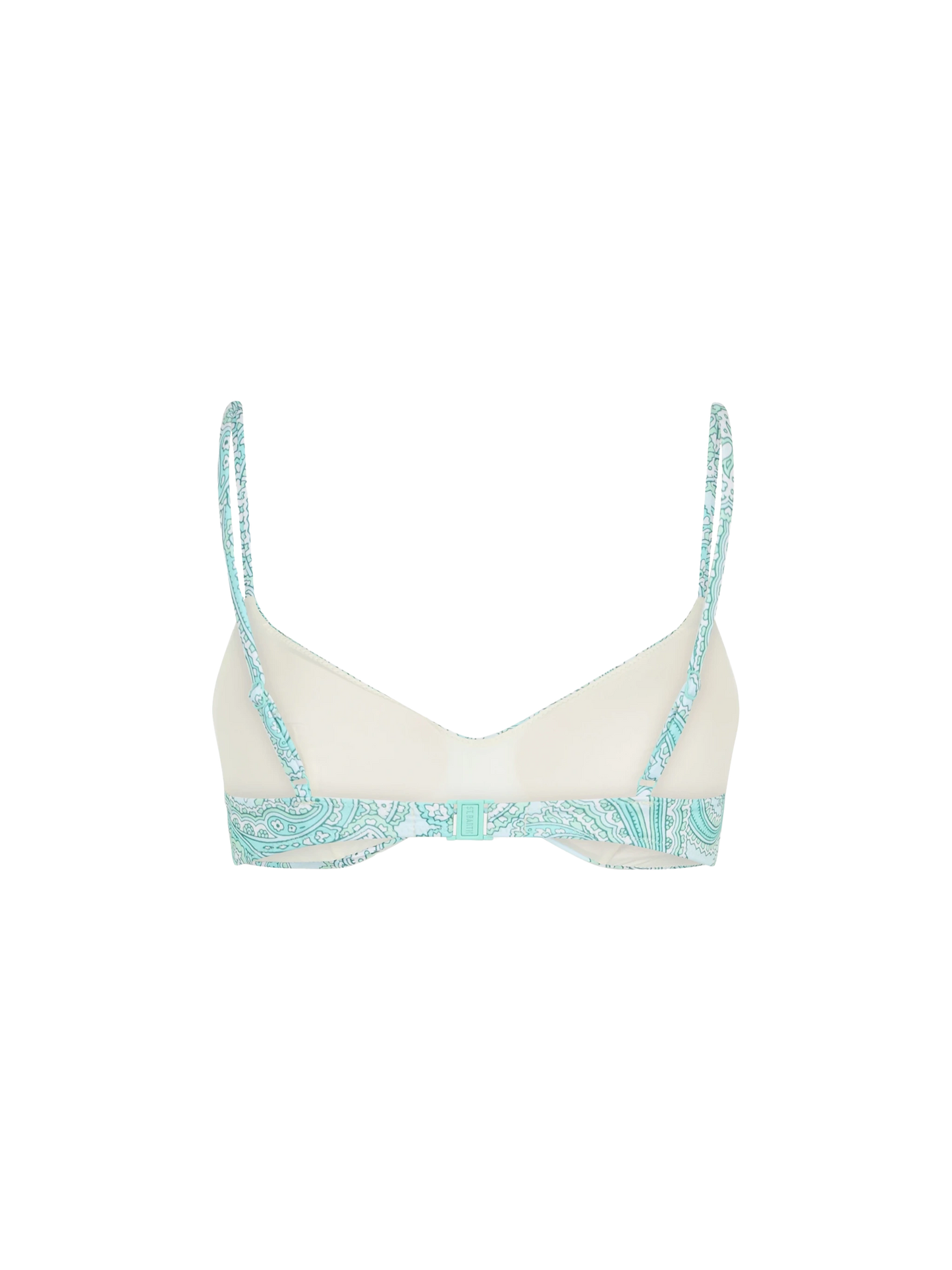Top da spiaggia donna con bralette scoop con motivo cachemire May