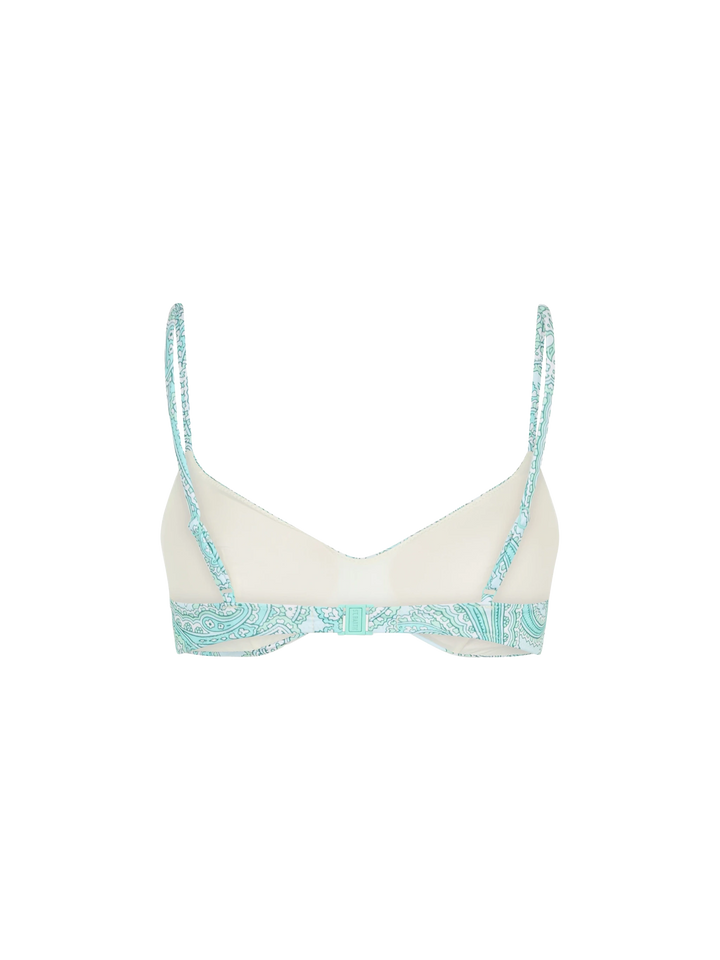 Damen-Bralette-Strandoberteil May mit Paisley-Ausschnitt und U-Ausschnitt