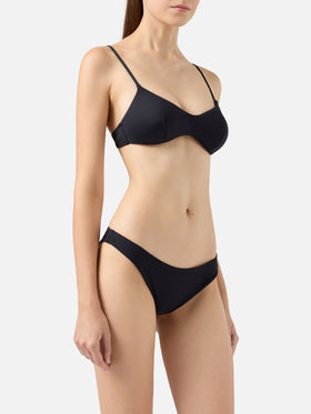 Top bralette scollato May nero