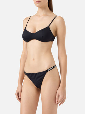 Top bralette scollato May nero