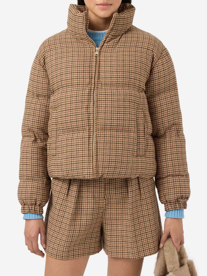 Maddy English padded houndstooth jacket