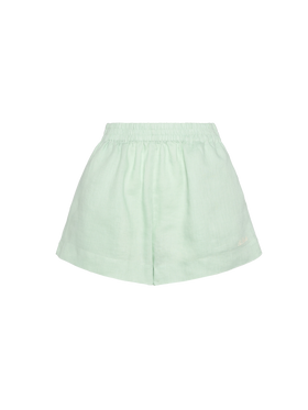 Meave shorts pull up in lino color verde salvia