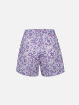 Woman cotton Betsy pull up shorts Meave | MADE WITH LIBERTY FABRIC