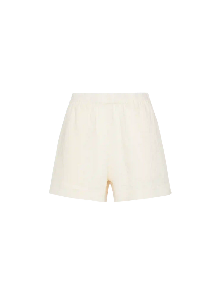 Meave Sangallo cotton muslin pull up shorts