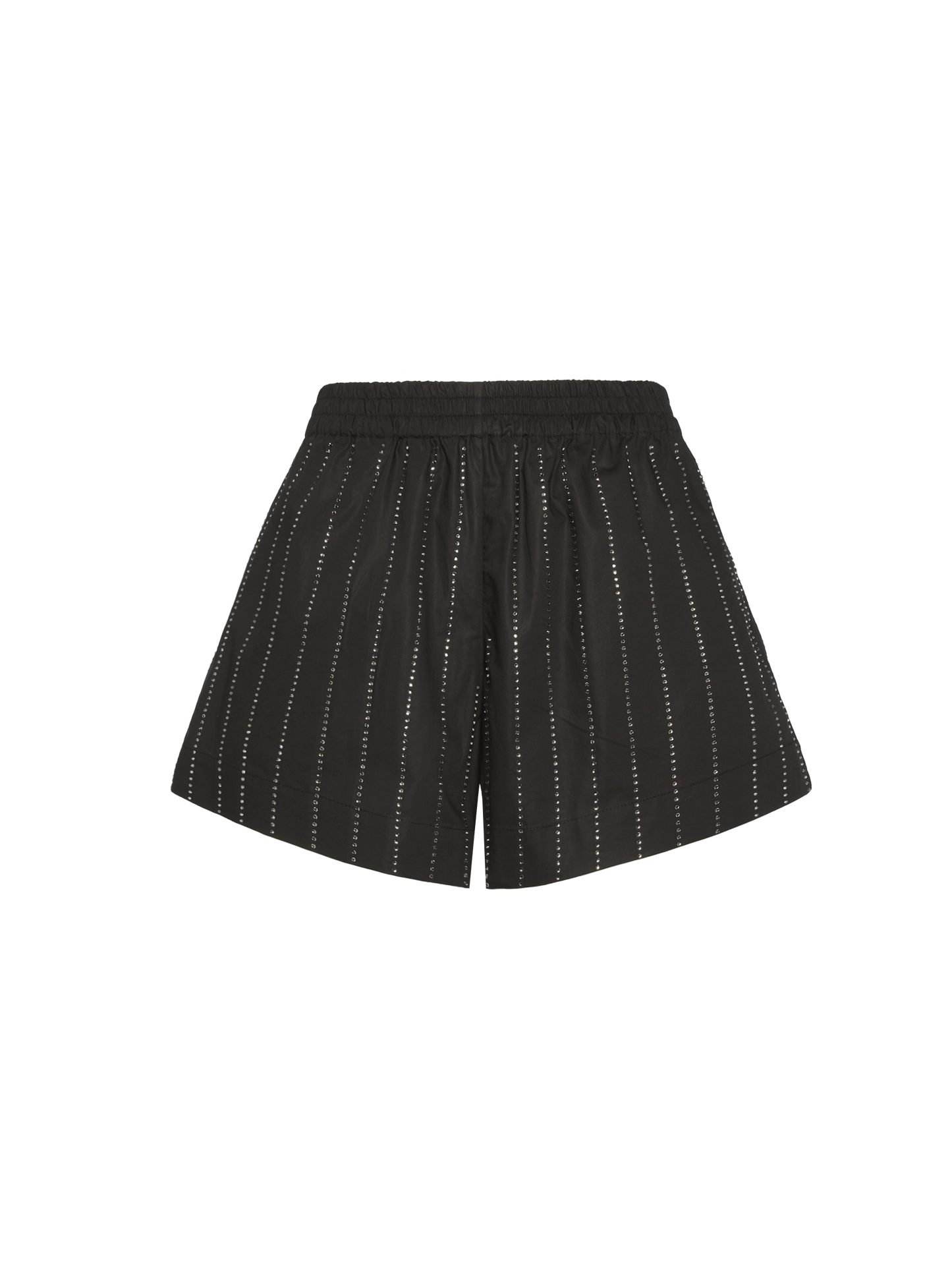 Meave cotton poplin pull up shorts with striped rhinestone embellishment - MC2 Saint Barth