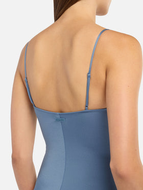 Costume intero Medea shimmer avio con ferretto