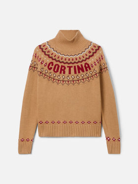 Damenpullover Meghan aus Kaschmirmischung mit nordischem Jacquard