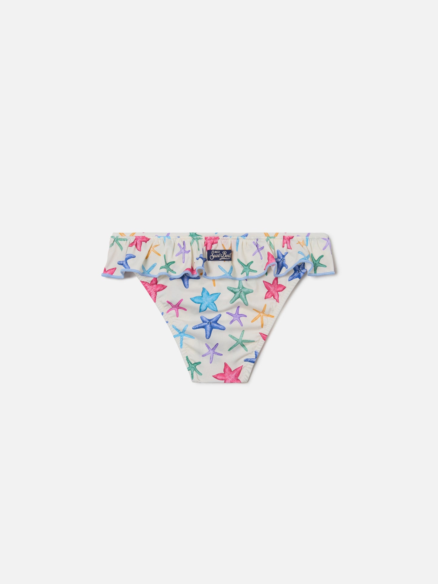 Melly cream starfish print swim briefs
