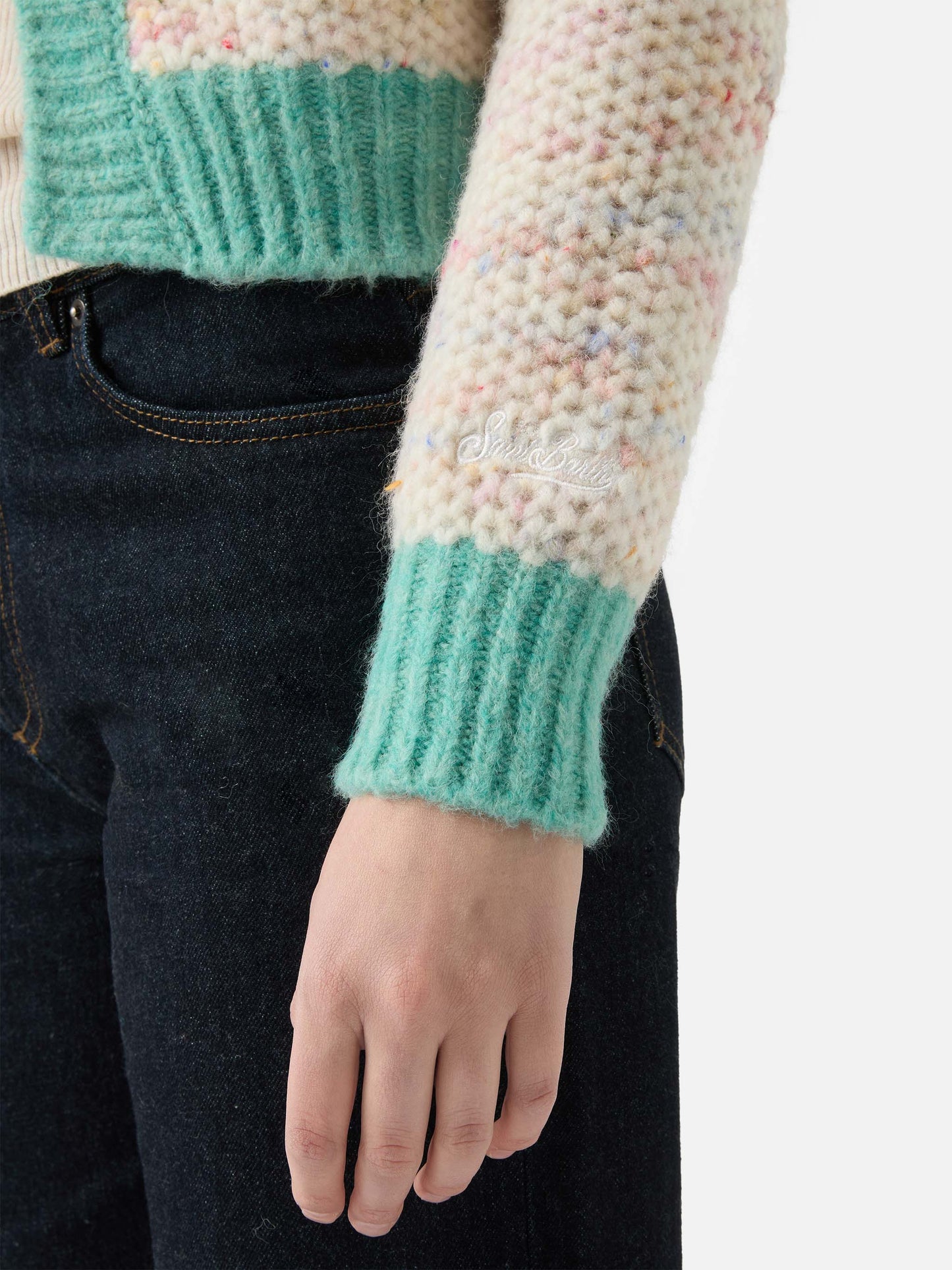 Meribel soft melange cardigan