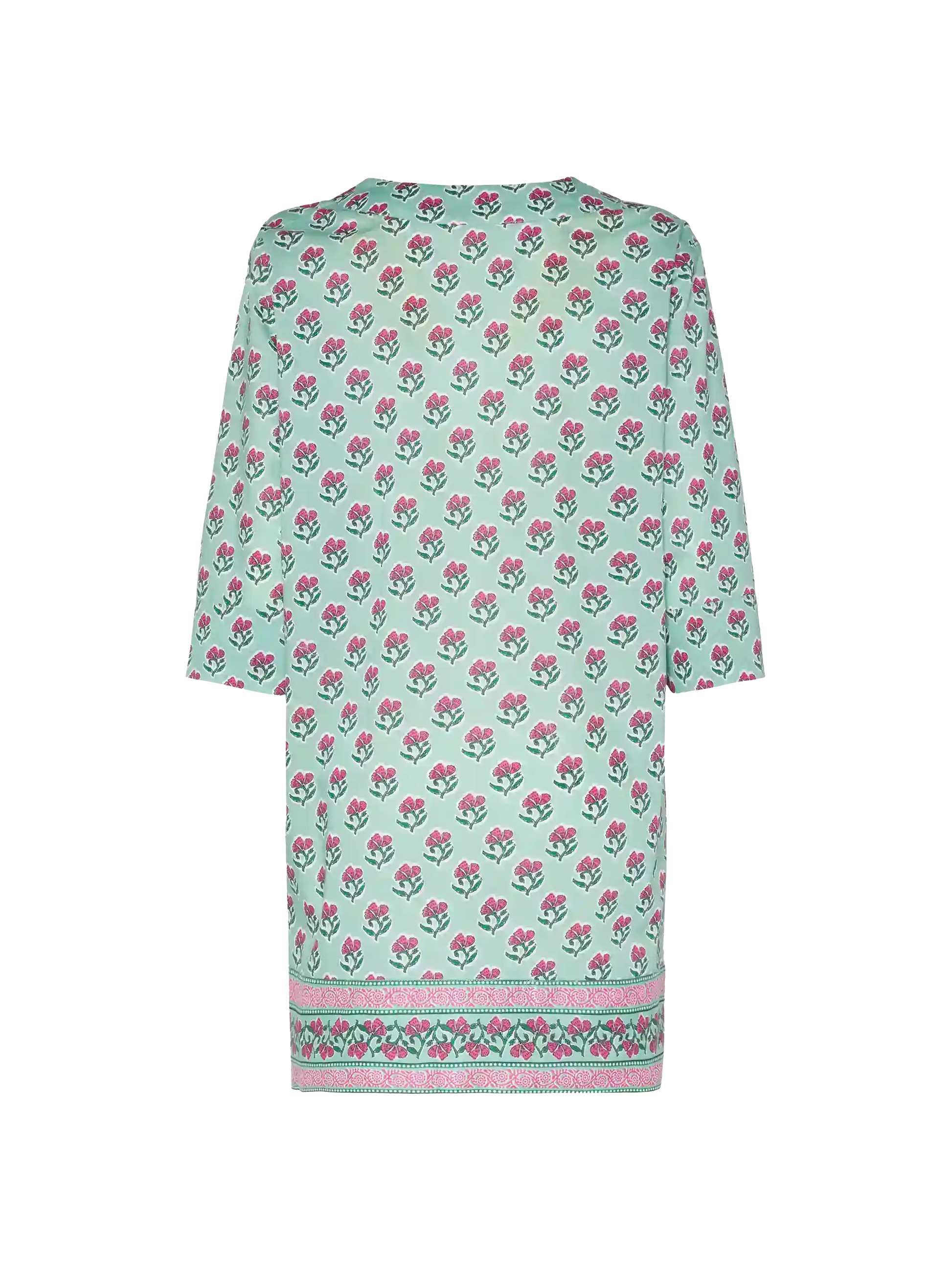 ワンピース MC2 Saint Barth MACHA - Cotton tunic dress (MHA001 05752H) Macha cotton tunic dress with floral print – MC2 Saint Barth